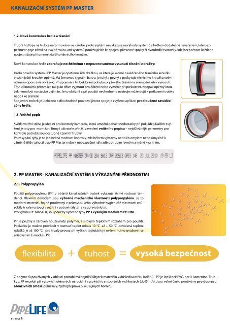 pp master sn10, sn12 - Pipelife Czech, s.r.o.