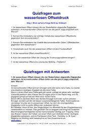 Quizfragen zum wasserlosen Offsetdruck - Offset-druck-farben.de