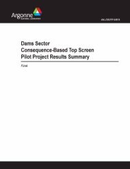 Dams Sector Consequence-Based Top Screen Pilot Project Results ...