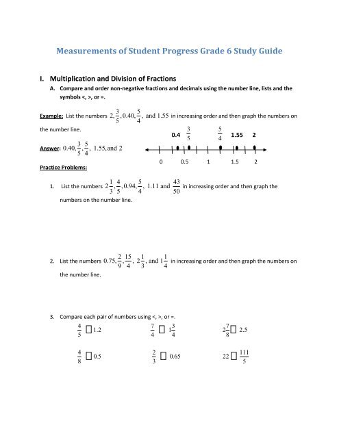 BSD Grade 6 Study Guide