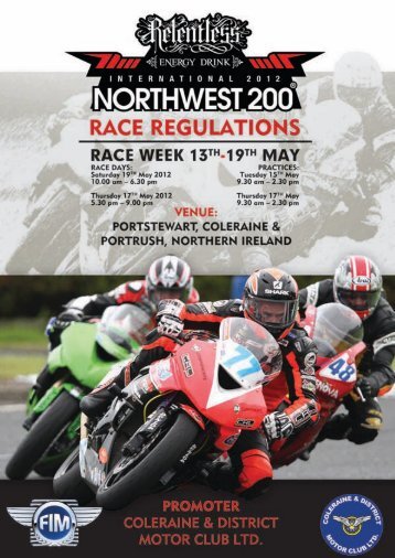 2012 InternatIonal north West 200 Motor CyCle road raCe - MCUI(UC)