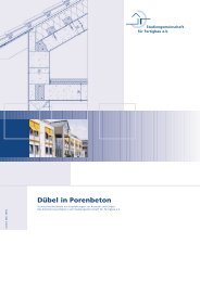 Dübel in Porenbeton - Bundesverband Bausysteme eV