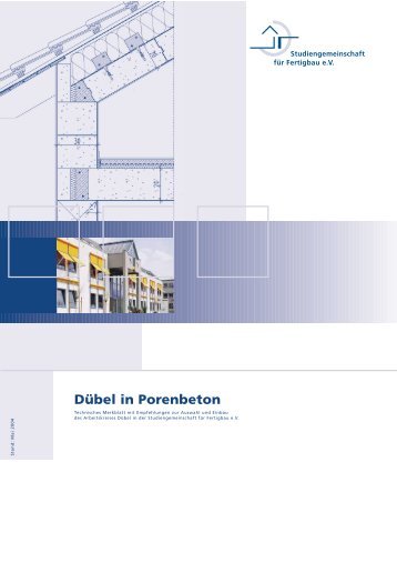 Dübel in Porenbeton - Bundesverband Bausysteme eV