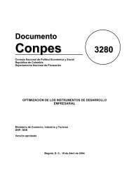 Documento CONPES 3280 Desarrollo Empresarial - sinic