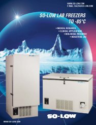 so-low lab freezers to -85Â°c - APEX Laboratory Equipment Company