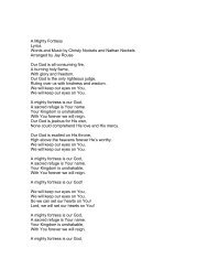 A Mighty Fortress Lyrics Words and Music by ... - PraiseGathering