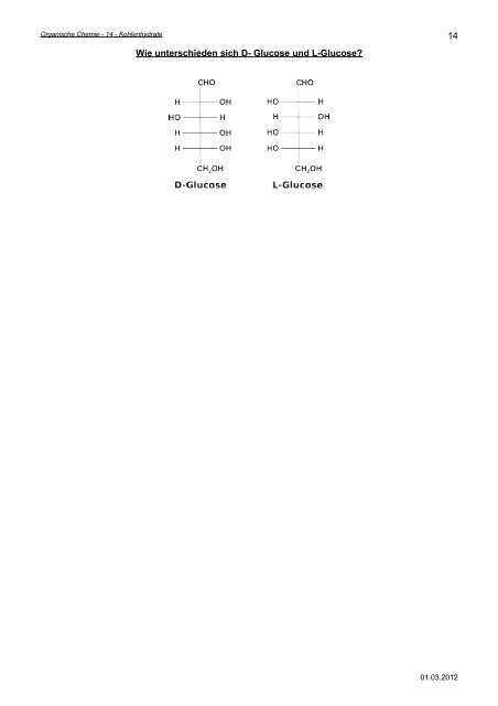 Kapitel 14: Kohlenhydrate - Hoffmeister.it