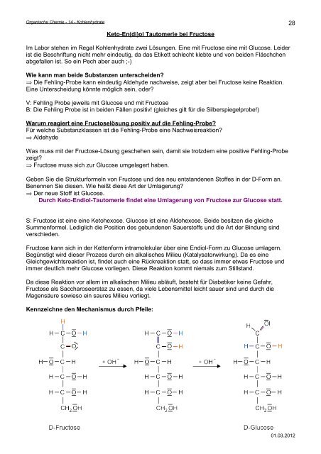 Kapitel 14: Kohlenhydrate - Hoffmeister.it