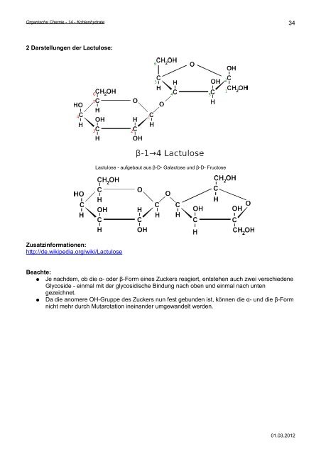 Kapitel 14: Kohlenhydrate - Hoffmeister.it