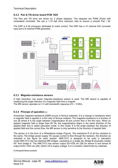 warp/m service manual - ADB Lighting Technologies