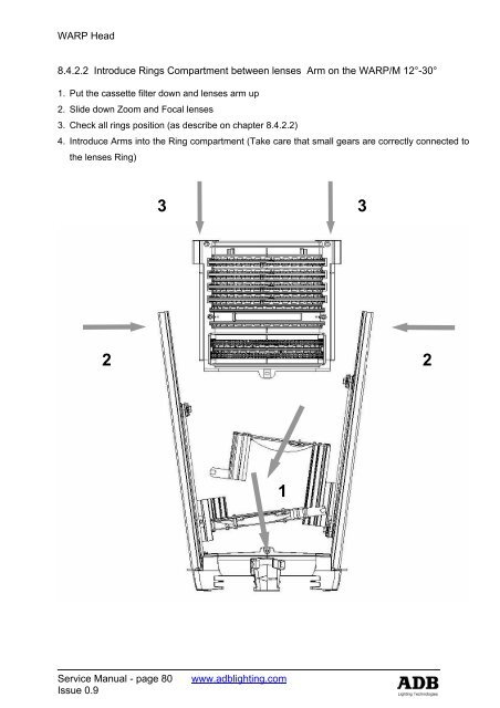 warp/m service manual - ADB Lighting Technologies