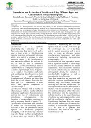 Formulation and Evaluation of Levofloxacin Using Different Types ...