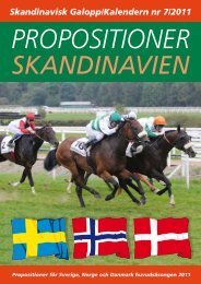 Skandinavisk Galopp/Kalendern nr 7/2011 - Ãvrevoll Galoppbane