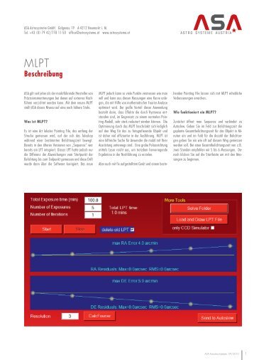 MLPT-Beschreibung - Astro Systeme Austria