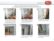Removal of sash and block and tackle balance - Farley Windows