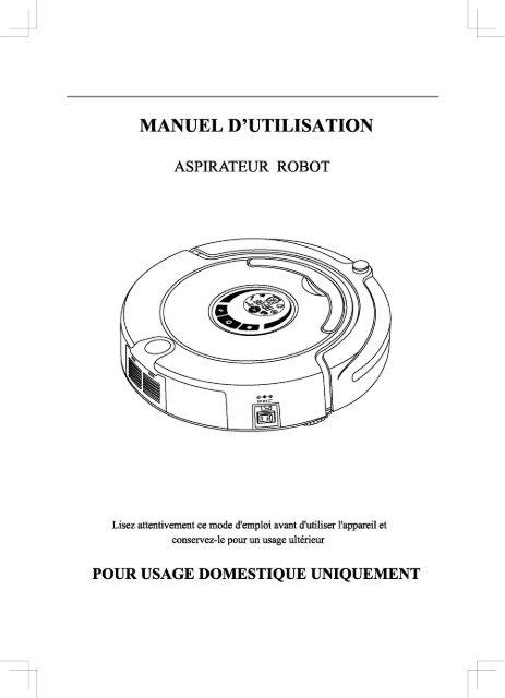 manuel d'utilisation - Robot aspirateur intelligent Samba dernière ...