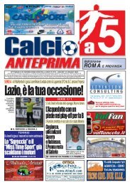 calcio a 5 anteprima 3/08