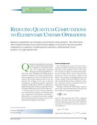 Reducing quantum computations To elementary unitary operations ...