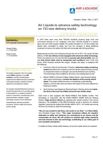 Download the press release dated 11/03/2011 - Air Liquide