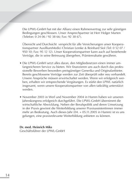 Jahrbuch des LPWL 2005 - Landesverband Praxisnetze Nordrhein ...