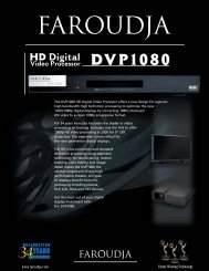 DVP-1080 HD Digital Video Processor Brochure ... - CurtPalme.com