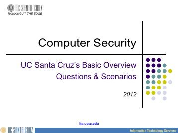 Security Self-Test - Information Technology Services