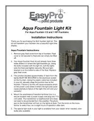 Aqua Fountain Light Kit - EasyPro Pond Products