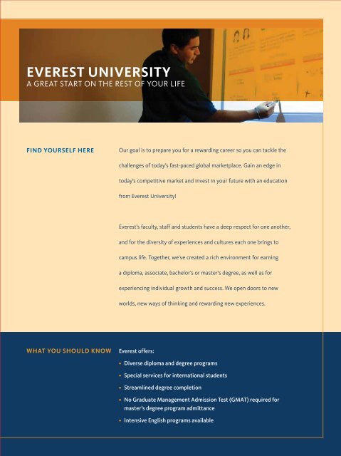 WELCOME TO - Everest College