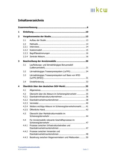 Studie zur Ermittlung von Transaktionskosten verschiedener - ERFA