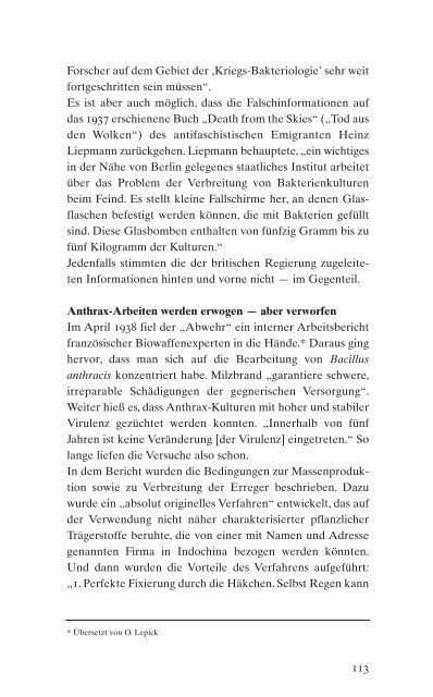 Erhard Geißler ANTHRAX und das Versagen der Geheimdienste