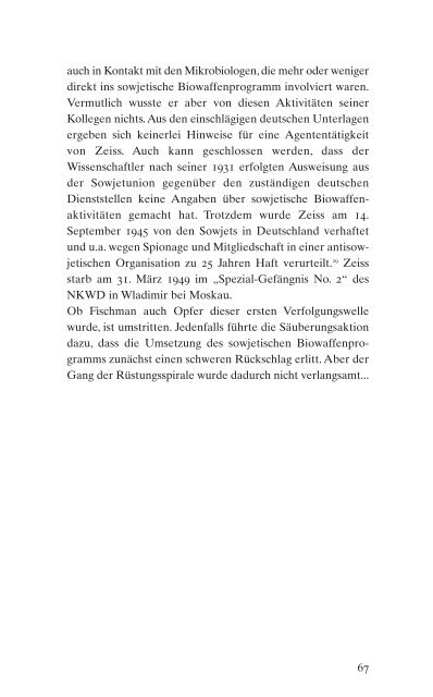 Erhard Geißler ANTHRAX und das Versagen der Geheimdienste