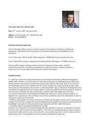 Curriculum Vitae of dr. Alberto Vitali Born: 16th January 1965 in ...