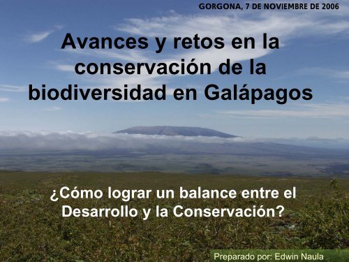 Powerpoint de Galapagos - National Marine Sanctuaries