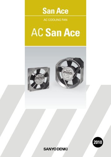 AC COOLING FAN - sanyo denki web catalogue