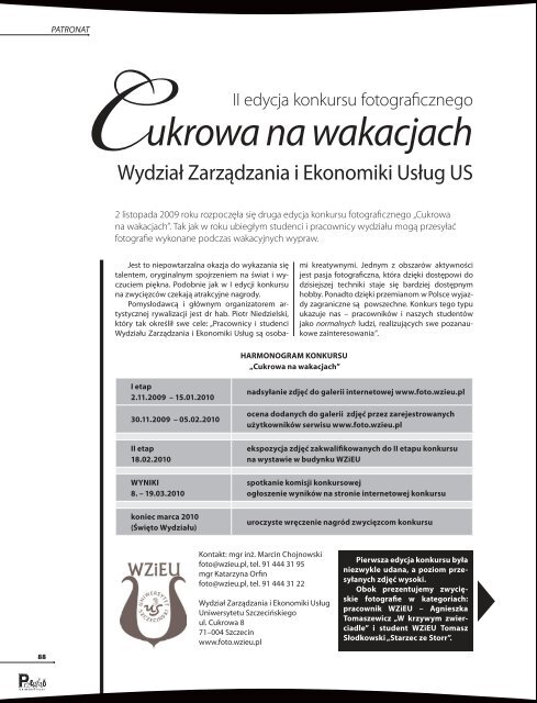 Drodzy Czytelnicy! JesieniÄ ubiegÅego roku, przejmujÄc obowiÄ- zek ...