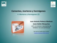 Cementos, morteros y hormigones