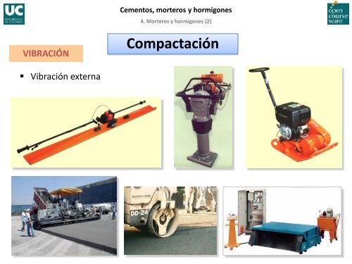 Cementos, morteros y hormigones