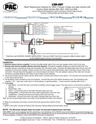 C2R-CHY - Pacific Accessory Corporation - PAC Audio