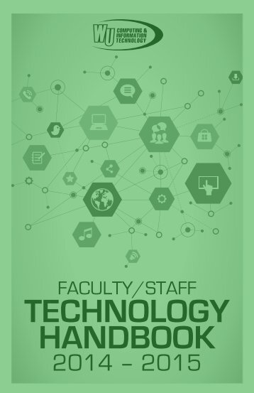 Faculty / Staff Technology Handbook - Winthrop University