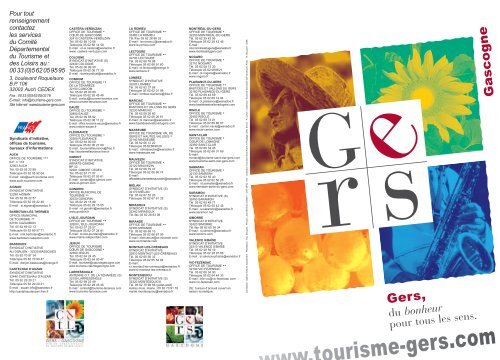 Gers, G a s c o g n e - ComitÃ© DÃ©partemental du Tourisme et des ...