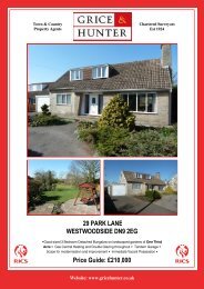 Price Guide: £210,000 29 PARK LANE ... - Grice & Hunter