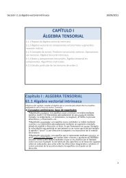 ALGEBRA TENSORIAL §1.1 Algebra vectorial intrínseca