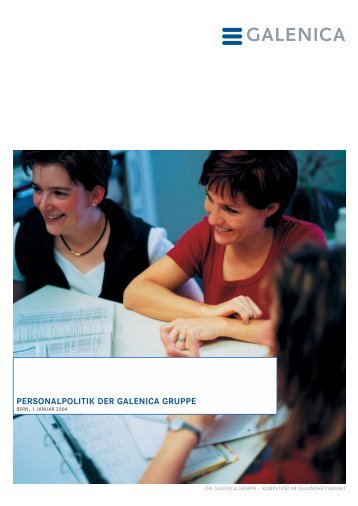 Personalpolitik der Galenica Gruppe - Galenica.com