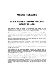 Bush Poetry Tribute to Late Bobby Miller - Ekka