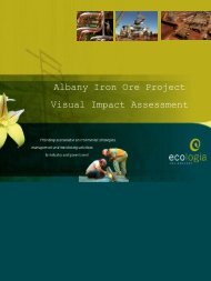 Albany Iron Ore Project Visual Impact Assessment - Grange ...