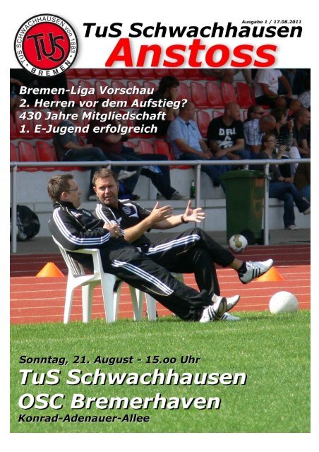 Download ANSTOSS August 2011 - beim TuS Schwachhausen