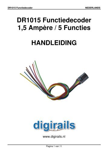 DR1015 Handleiding - Digirails