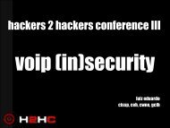 hackers 2 hackers conference III - H2HC
