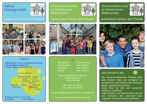 Flyer - Gemeinschaftsschule Reinbek
