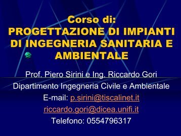 Ingegneria Sanitaria Ambientale